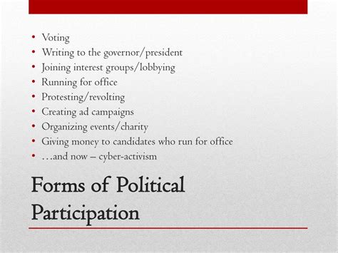 Ppt Political Participation Powerpoint Presentation Free Download