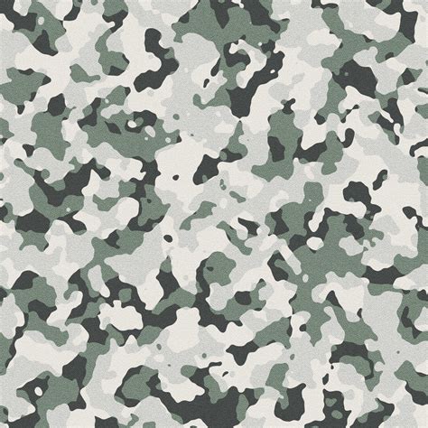 The Camouflage Pattern Is Green And White