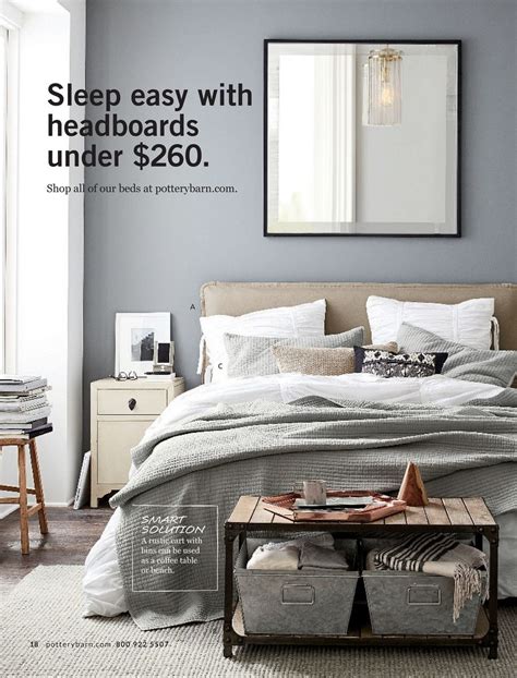 Pottery Barn Spring 2017 D2 Page 18 19 Simple Headboard Pottery