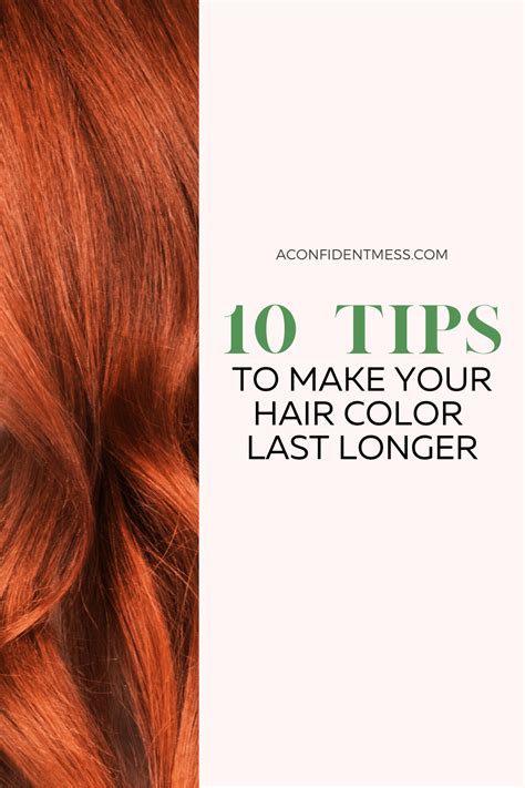 10 Tips To Make Your Hair Color Last Longer How To Maintain Red Hair