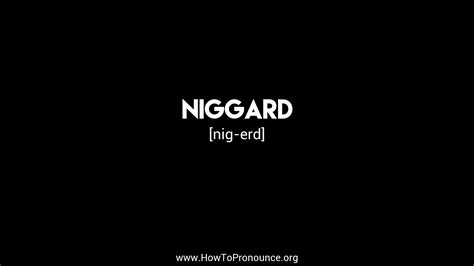 How To Pronounce Niggard On Vimeo