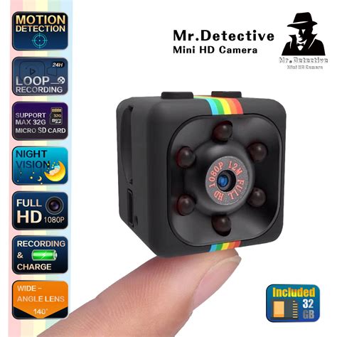1080p Hd Mini Hidden Spy Camera Motion Detection Video Recorder Nanny Cam Video Recorder