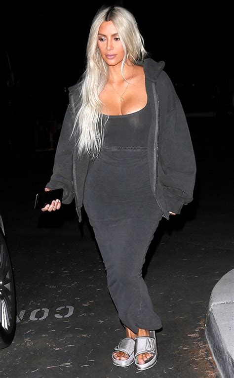 Photos From Kim Kardashian Wears 9 Yeezy Outfits In One Day E Online