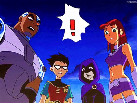 the next time we see that exclamation point is on teen titans go teen titans go robin teen