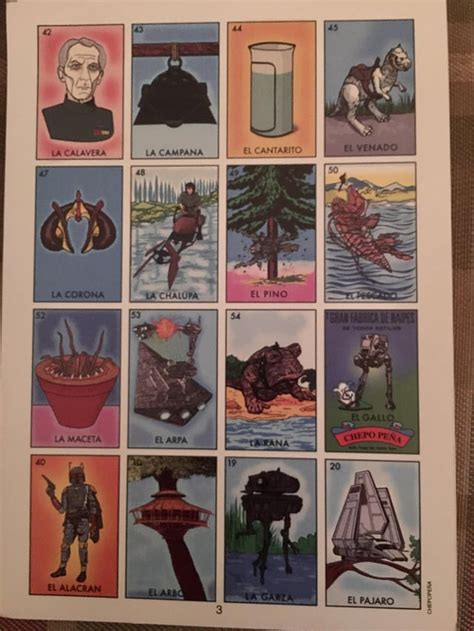 Check Out These Star Wars Inspired Loteria Cards They’re A Huge Source Of Nostalgia And The