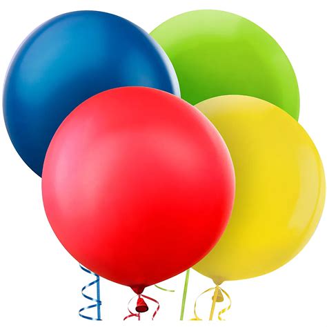 Assorted Color Balloons 4ct Party City