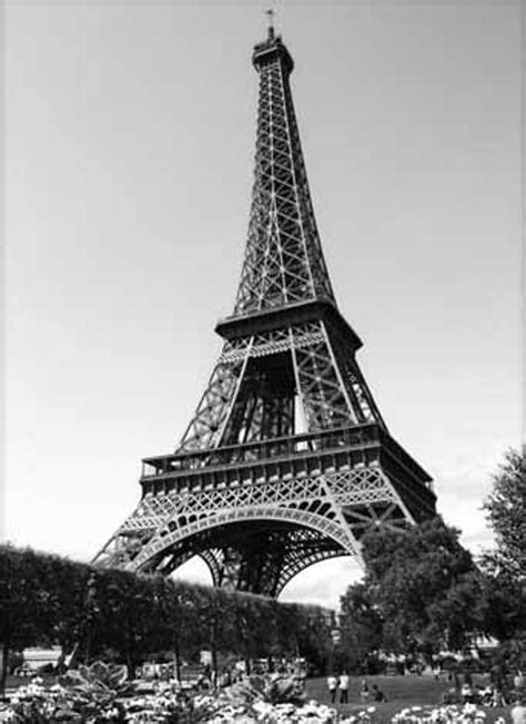 Black And White Eiffel Tower Art Paris Print Instant Download Etsy