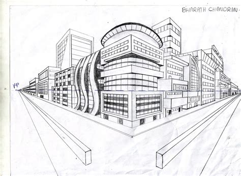 Foundation Art Two Point Perspective Perspective Drawing