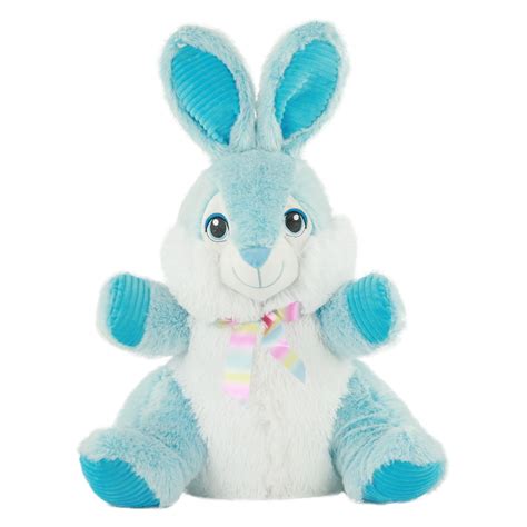 Way To Celebrate Easter Chubby Cheeks Bunny Plush Toy Blue
