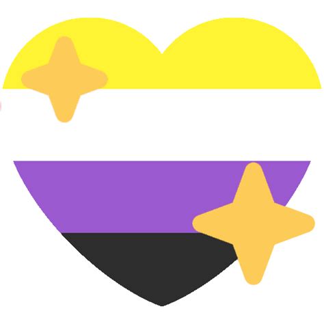 Nonbinary Pride Heart Discord Emoji