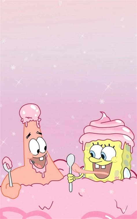 He is voiced by actor bill fagerbakke and was . Aesthetic Cute Spongebob Wallpapers - Wallpaper Cave