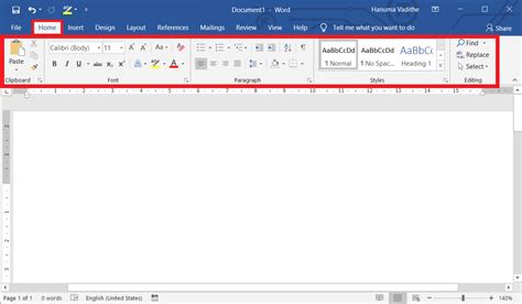 Home Tab In Ms Word Is Also Known As Home Menu Or Home Ribbon The Home