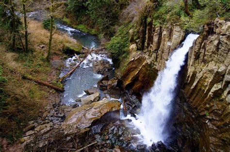 Drift Creek Falls Oregon Coast Range Just East Of Lincoln City Oregon