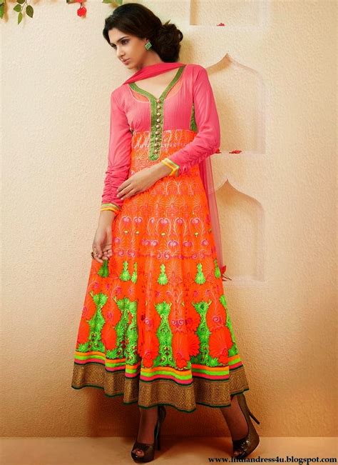 Latest Anarkali Frock Suits Designs 2014 Beautiful Indian Dresses