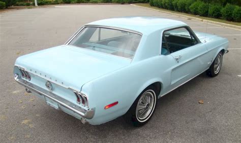 Diamond Blue 1968 Ford Mustang Hardtop Photo Detail