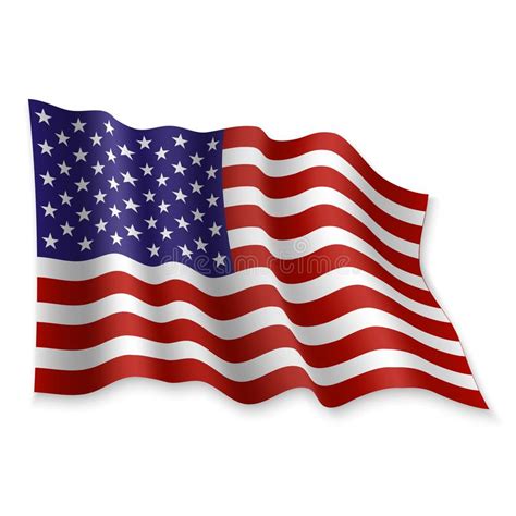 Realistic Waving American Flag  Digitally Generated American Flag