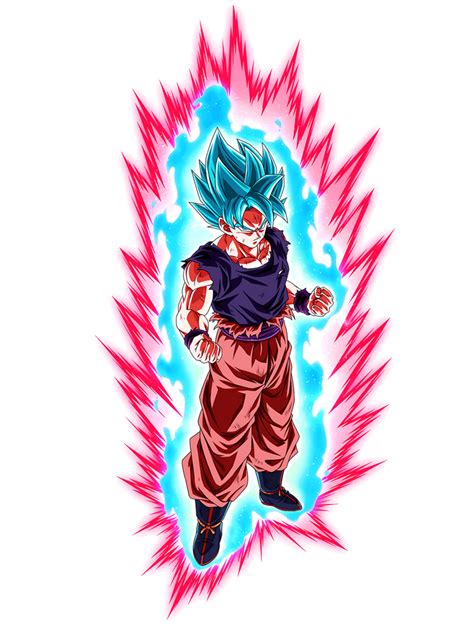 Super Saiyan Blue Kaioken Goku Dokkan Cover By Princeofdbzgames On