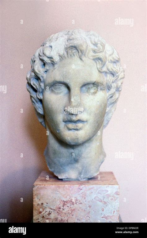 Alexander The Great Portrait Bust Sculpture By Greek Sculptor Leochares