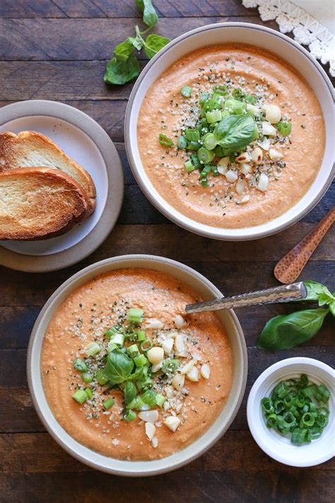 Creamy Vegan Tomato Basil Soup The Roasted Root