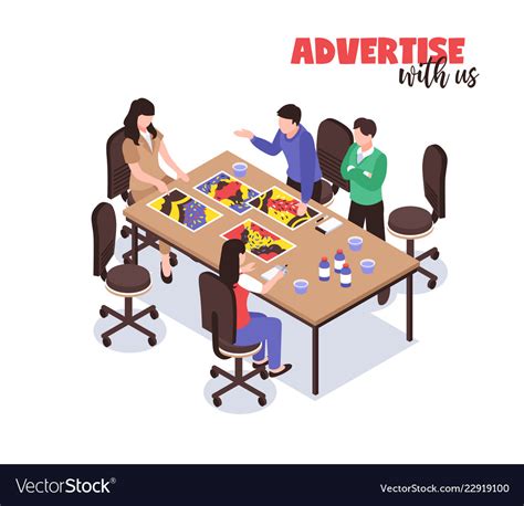 Advertising Agency Concept Royalty Free Vector Image