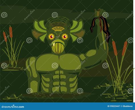 Swamp Monster Stock Vector Illustration Of Halloween 99023447