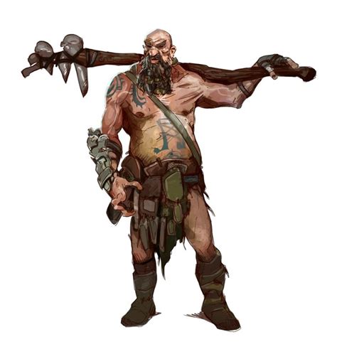 Male Hill Giant Pathfinder Pfrpg Dnd Dandd 35 5e 5th Ed D20 Fantasy