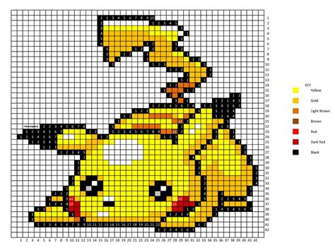 Laying Pikachu Pattern By H3llok66aren99 Pokemon Cross Stitch