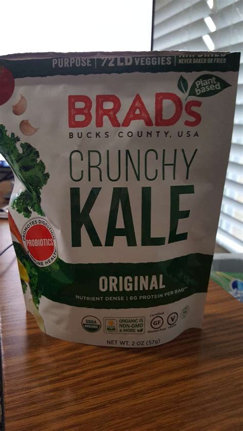 Brads Kale Crunchy Original Calories Nutrition Analysis And More Fooducate