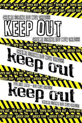 Art Emporio Keep Out Poster Art Print 6096 Cm X 4064 Cm Home And Kitchen