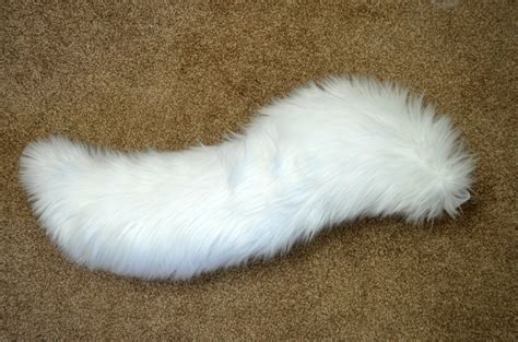 White Wolf Tail Etsy