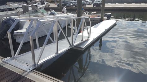¾ bolt set is included. Aluminum Gangways | Floating Dock Gangway | AccuDock ...