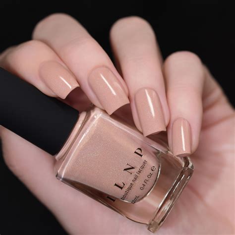 Overcoat - Creamy Beige Holographic Nail Polish by ILNP