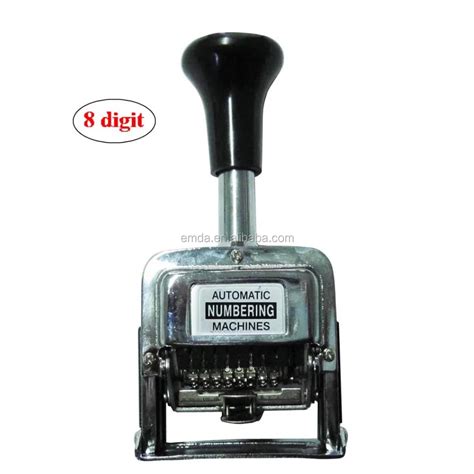 Ningbo Supplier 8 Digits Auto Self Inking Manual Metal Automatic