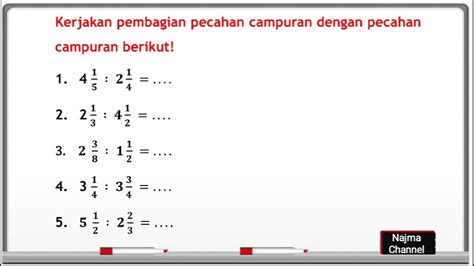 Cara Perkalian Dan Pembagian Pecahan Matematika Kelas 5 Rumus Riset