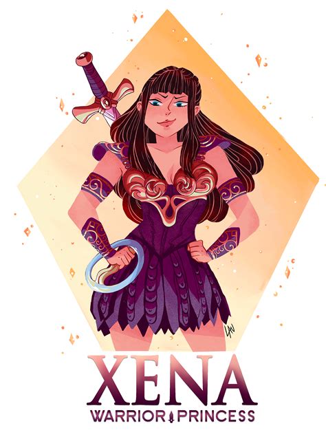 xena warrior princess ilustración on behance