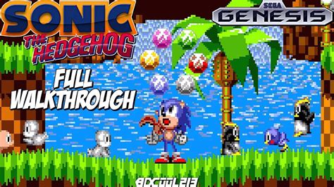 Sonic The Hedgehog Sega Genesis Full Walkthrough Longplay Youtube
