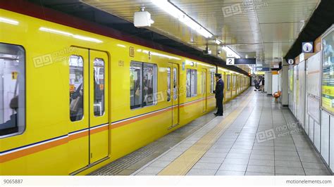 train underground subway station japanese commuters people in tokyo japan stock video footage