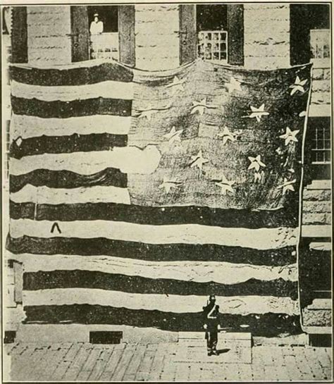 War Of 1812 Flag That Flew Over Fort Mchenry Photo Taken 1878 Star