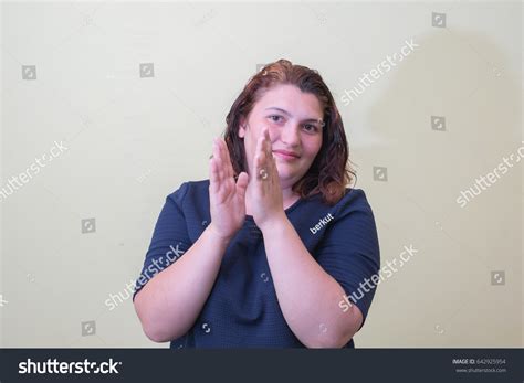 Woman Clapping Stock Photo 642925954 Shutterstock