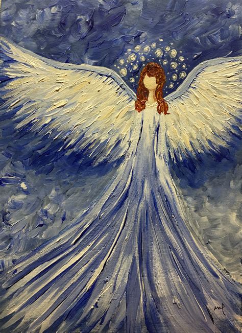 Painted Dec 2016 Winter Angel Is A Youtube Acrylic Painting Tutorial