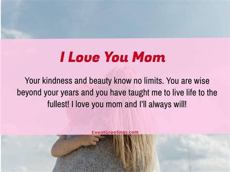 Best I Love You Messages For Mom Wishes And Quotes