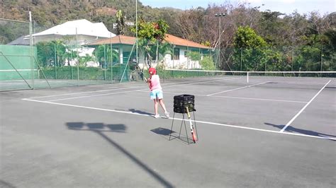 Year Old Tennis Prodigy Training Serving Youtube