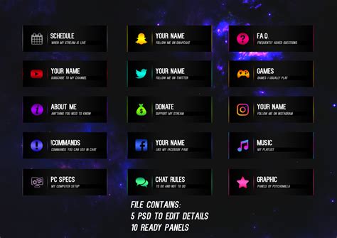 Twitch Panel Banners