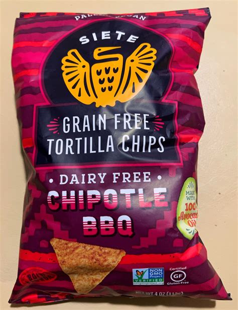 Siete Chipotle Bbq Grain Free Tortilla Chips Review Selective Elective