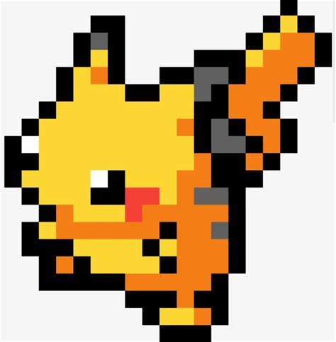 Just A Pixel Art Pikachu I Made Stay Tuned For More Pixel Art R