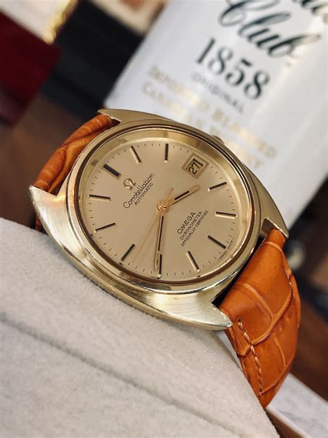 Omega Constellation Gold Vintage Mens Dress Chronometer Watch