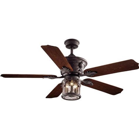 Hampton Bay Ac370 Obp Milton Indoor Outdoor 52 Inch Ceiling Fan Light