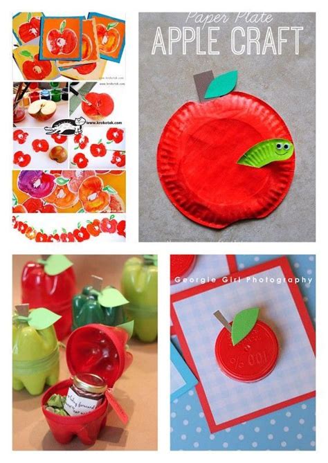 Assistante maternelle depuis 2009 je partage sur ce blog mes idées, les activités. bricolage pomme | Artisanat de pomme, La pomme en ...
