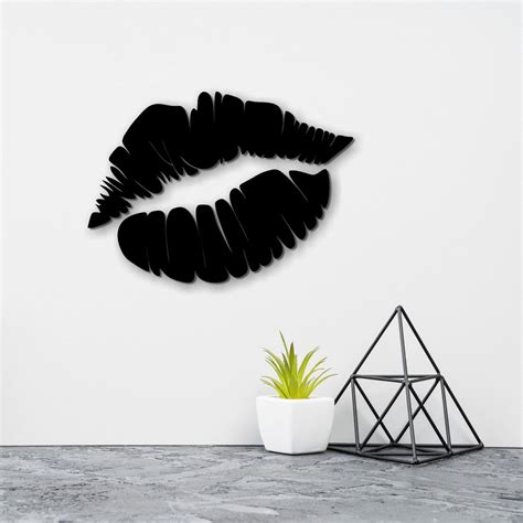 Wood Lips Red Lips Wall Art Wood Wall Decor Above Bed Decor Etsy