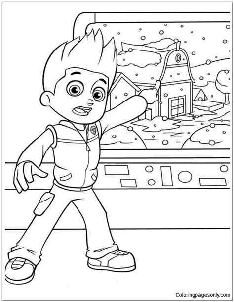 Paw Patrol Ryder 2 Coloring Page Free Printable Coloring Pages